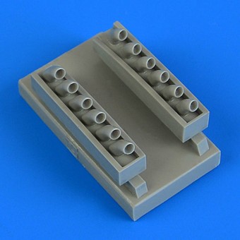 Quickboost QB48784 P-40B/C Warhawk exhaust for Bronco 1:48