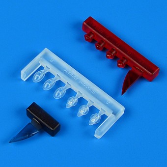 Quickboost QB49 174 Sepecat Jaguar GR.1/GR.1a position lights for Airfix 1:48