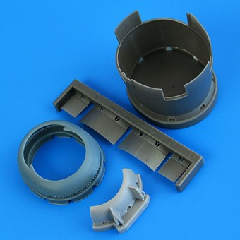 Quickboost QB49 228 F6F-3 Hellcat cowling early - closed flaps for Hasegawa 1:48