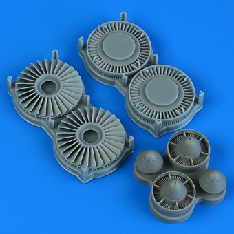 Quickboost QB49 240 S-3 Viking detailed fan & exhaust turbine for Italeri / ESCI / AMT / Ertl 1:48