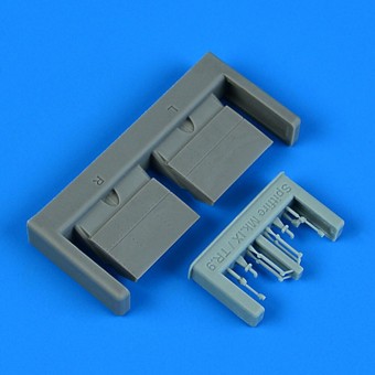 Quickboost QB49 254 Spitfire Mk.IX/TR.9 cooler flaps - opened for Airfix 1:48