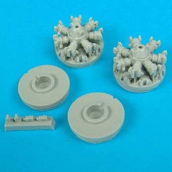 Quickboost QB72 030 B-25 Mitchell engines for Hasegawa for 1:72