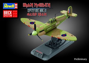 Revell 00962 Iron Maiden Spitfire MK.II Aces High pcs.Brick System 1:18
