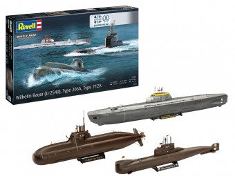 Revell 05186 70 Jahre Bundeswehr:Wilhelm Bauer,Type 206A,Class2 1:144