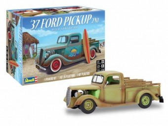 Revell 14516 1937 Ford Pickup Street Rod with Surf Board 1:25