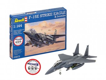 Revell 73972 Starter Kit F-15E Strike Eagle & bombs 1:144