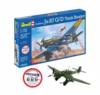 Revell 74692 Starter Kit Junkers Ju87 G/D Tank Buster 1:72