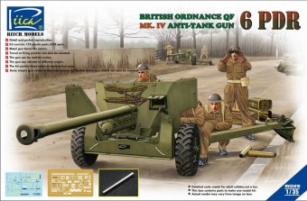 Riich Models RV35018 Ordanance QF 6-Pdr.MK.IV Late War Infant Anti-tank Gun 1:35