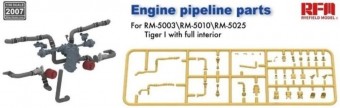 Rye Field Model 2007 Engine pipeline parts for RM-5003 RM-5025 1:35