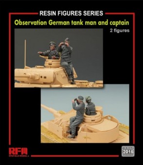 Rye Field Model 2015 Observation German tank man and captain(2 resin figures) 1:35