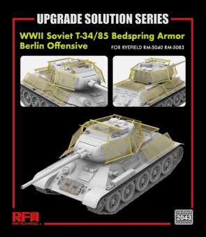 Rye Field Model 2043 WWII Soviet T-34/85 Bedspring Armor (Berlin Offensive) for 5083 1:35