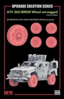 Rye Field Model 2052 Wheel set-sagged for JLTV (3D printed Total 4 wheels) 1:35