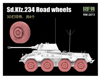 Rye Field Model 2073 Sd.Kfz. 234 Road Wheels 3D Printed (8 pcs.) 1:35