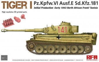 Rye Field Model 5001U Tiger I initial production early 1943 without interior 1:35