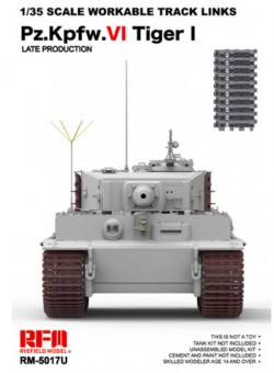Rye Field Model 5017U Workable track links for Tiger I late (New mould, upgraded version) 1:35