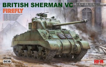 Rye Field Model 5038 British Sherman vc firefly w/workable track links 1:35