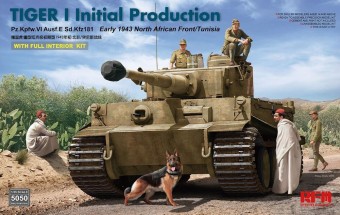 Rye Field Model 5050 Tiger I initial production early 1943 w/full interior 1:35