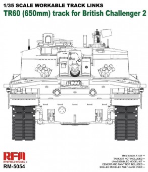 Rye Field Model 5054 Workable track links for Challenger 2 1:35