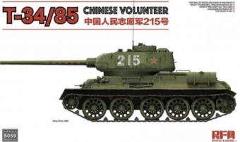 Rye Field Model 5059 T-34/85 No.183 Factory Chinese Volunteer 1:35