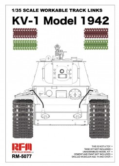 Rye Field Model 5077 1/35 Scale Workable Track Links KV-1 Model 1942 1:35