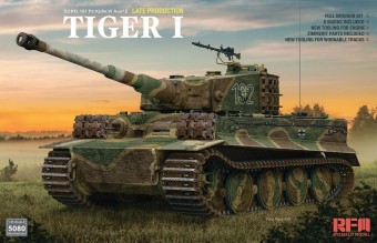 Rye Field Model 5080 Tiger I Late Production w/Full interior & Zimmerit 1:35