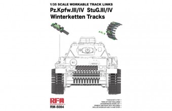 Rye Field Model 5084 1/35 Workable Winterketten Tracks for Pz.Kpfw. III/IV 1:35