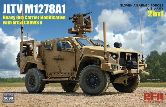 Rye Field Model 5099 JLTV M1278A1 Heavy Gun Carrier Modification with M153 CROWS II 2 in 1 Slovenian Armed Forces U.S. Army 1:35