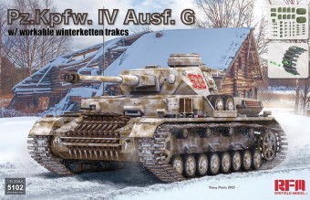 Rye Field Model 5102 Pz.Kpfw. IV Ausf. G w/Workable Winterketten Tracks 1:35