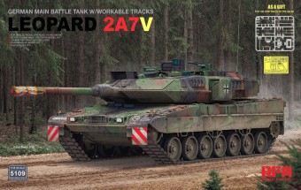 Rye Field Model 5109 German Main Battle Tank w/Workable Tracks Leopard 2A7V 1:35