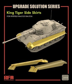 Rye Field Model RFM2080 Upgrade Set for 5125 5126 King Tiger Side Skirts 1:35