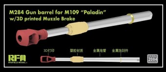 Rye Field Model RFM2084 M284 Gun Barrel for M109 A7/A6 Paladin w/ 3D Printed Muzzle Brake 1:35