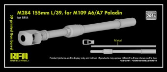 Rye Field Model RFM2094 M284 155 mm L/39 for M109 A6/7 Paladin 3D Printed Gun Barrel 1:35