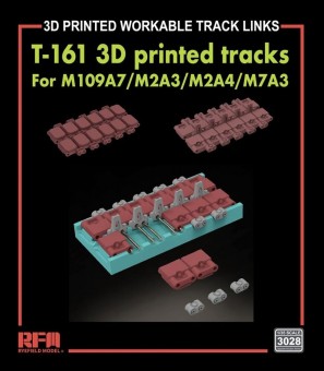 Rye Field Model RFM3028 T-161 Workable Tracks for M109A7/M2A3/M2A4/M7A3 (3D Printed) 1:35
