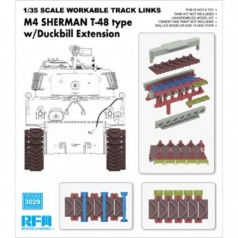 Rye Field Model RFM3029 M4 Sherman T-48 Type w/ Duckbill Extension 1:35