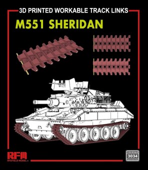 Rye Field Model RFM3034 M551 Sheridan Workable Track Links 1:35