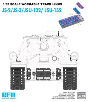 Rye Field Model RFM3039 Workable Track Links JS-2/JS-3/JSU-122/JSU-152 1:35