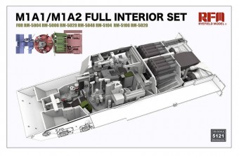 Rye Field Model RFM5121 M1A1/M1A2 Abrams Tank Full Interior Set (Without Tank Kit) 1:35