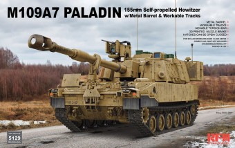 Rye Field Model RFM5129 M109A7 PALADIN 155 mm Self-Propelled Howitzer w/ Workable Tracks 1:35