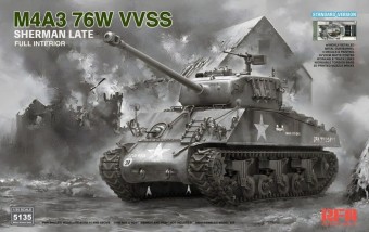 Rye Field Model RFM5135 M4A3 76W VVSS Sherman Late Standard Version Full Interior 1:35