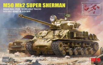 Rye Field Model RFM5150 M50 Mk2 Super Sherman (M4A4 Hull HVSS) Standard Version 1:35