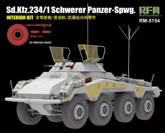 Rye Field Model RFM5154 Sd.Kfz. 234/1 Schwerer Panzer-Spwg. (Interior Kit) 1:35