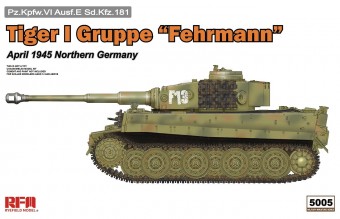 Rye Field Model RM-5005 1:35 TIGER I GRUPPE FEHRMANN APRIL 1945 W/ WORKABLE TRACK LINKS