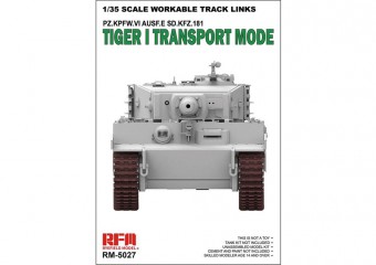 Rye Field Model RM-5027 TIGER I Transport Workable Track Links PZ.KPFW.VI AUSF.E.SD.KFZ.181 1:35