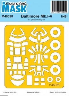 Special Hobby 100-M48028 Baltimore Mk.I-V MASK 1:48