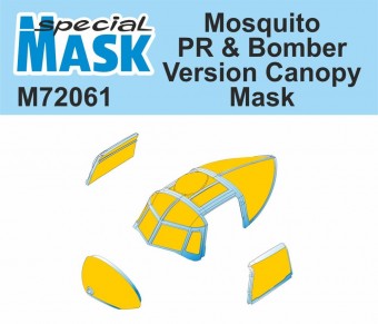 Special Hobby 100-M72061 Mosquito PR & Bomber Version Canopy Mask 1:72