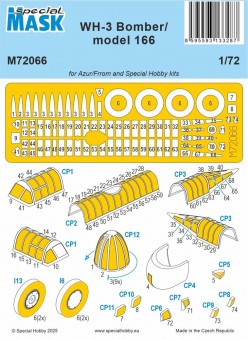 Special Hobby 100-M72066 WH-3 Bomber / model 166 MASK 1:72