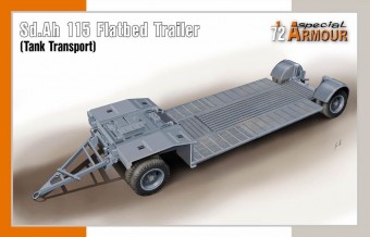 Special Hobby 100-SA 72022 Sd.Ah 115 Flatbed Trailer (Tank Transport) 1:72
