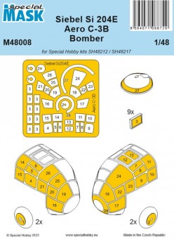 Special Hobby M48008 Siebel Si 204E/Aero C-3B Bomber MASK 1:48