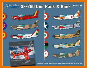 Special Hobby SH72451 SIAI-Marchetti SF-260 Duo Pack & Book 1:72