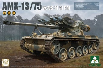 Takom TAK2038 French Light Tank AMX w. SS-11 ATGM 2in1 1:35